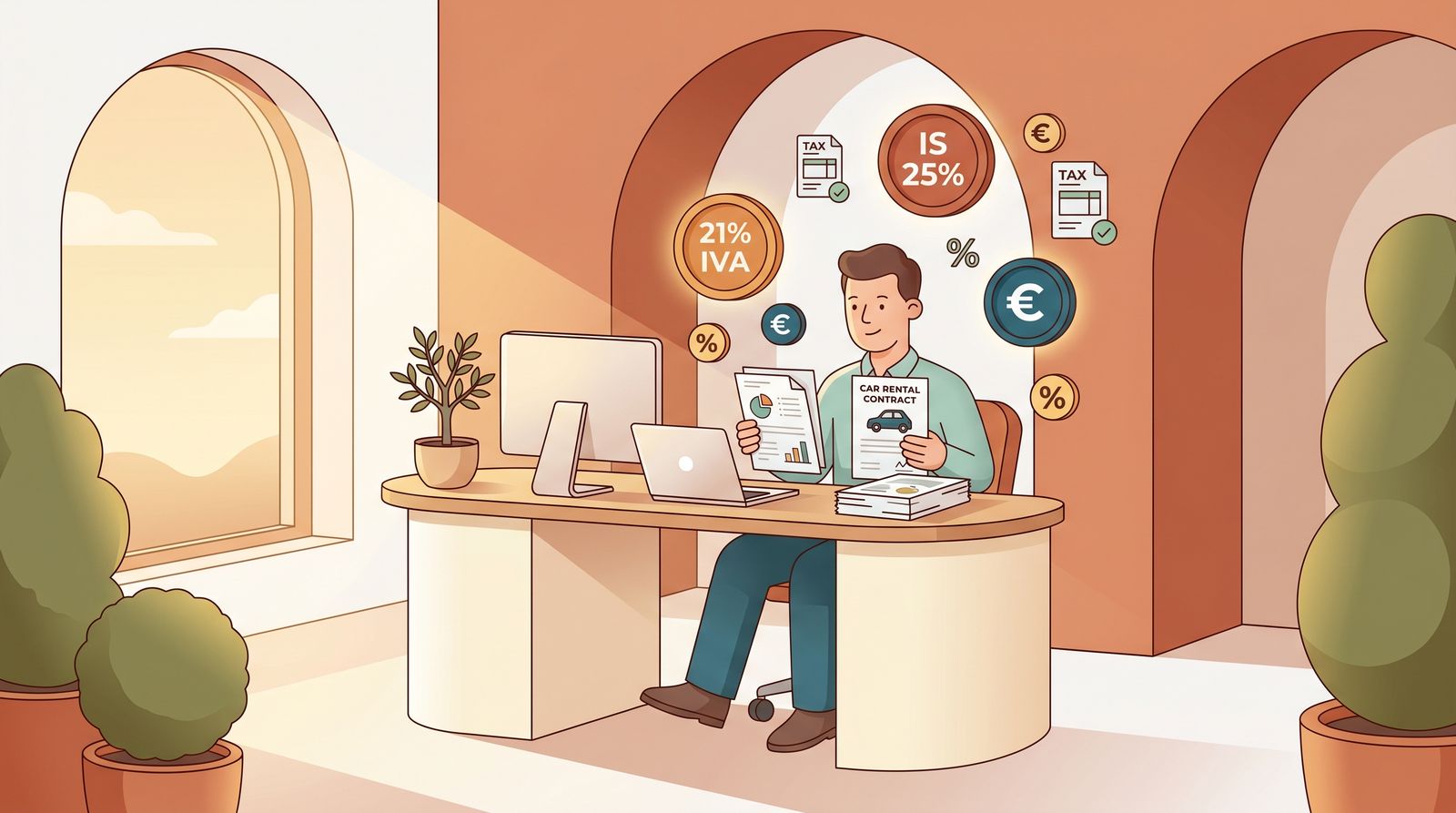 Fiscalidad del renting para empresas en 2026: IVA, Impuesto de Sociedades e IRPF explicados