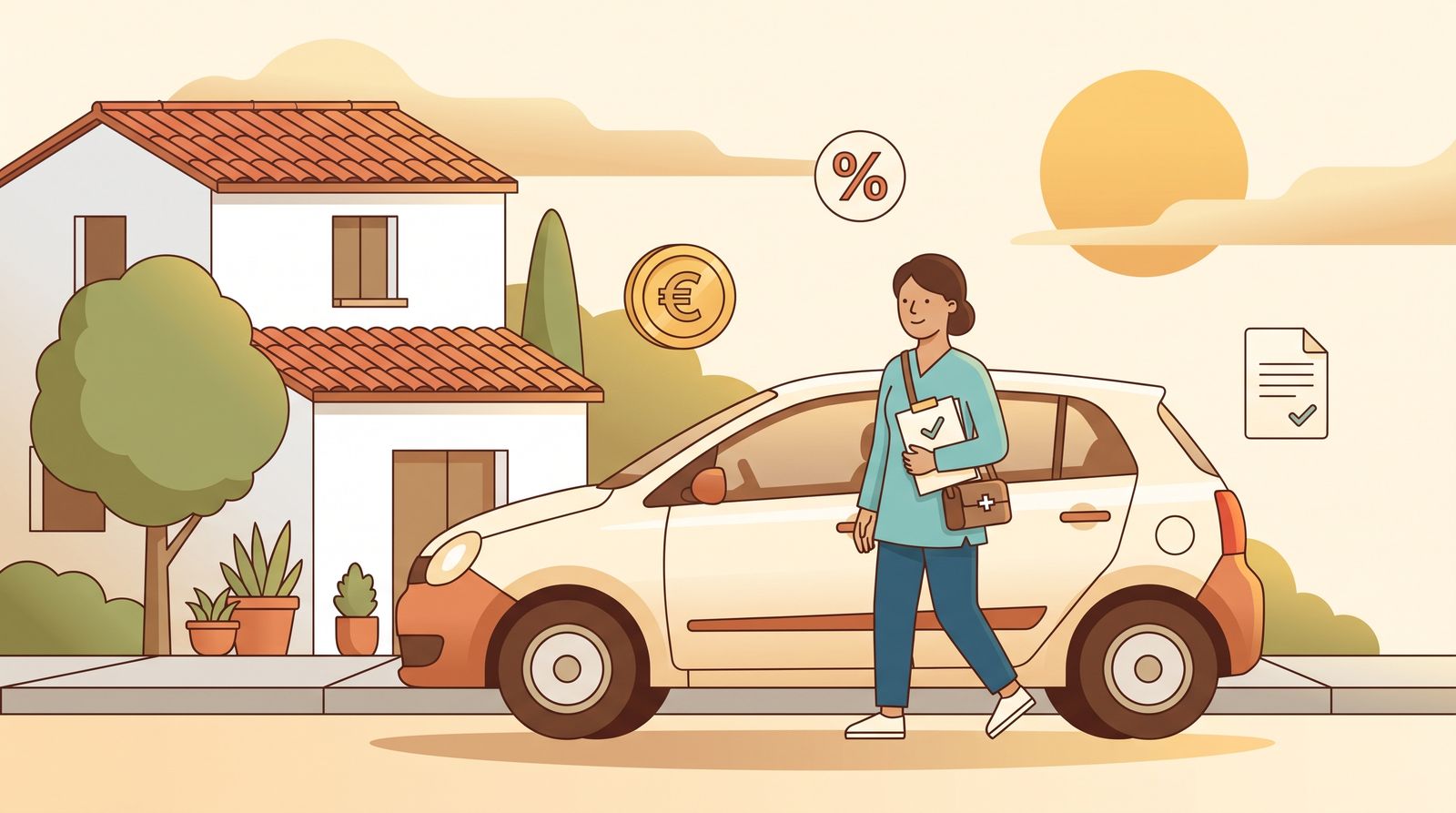 Renting para cuidadores profesionales: deduce el coche si trabajas a domicilio (2026)