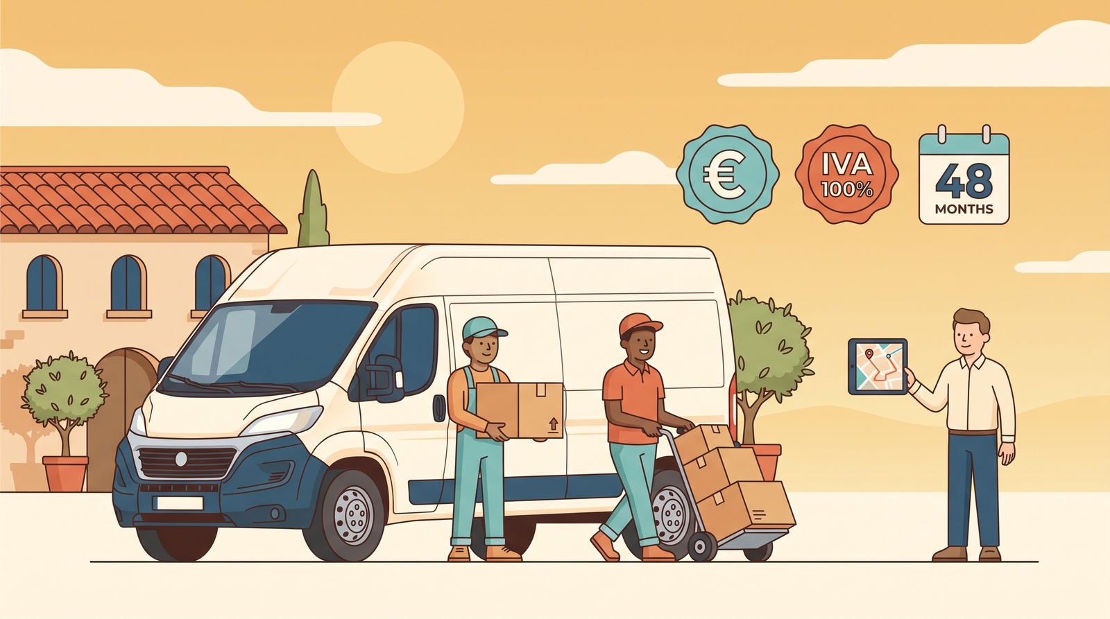 Renting de furgón grande para mudanzas y logística: cuotas reales desde 437 €/mes y fiscalidad en 2026